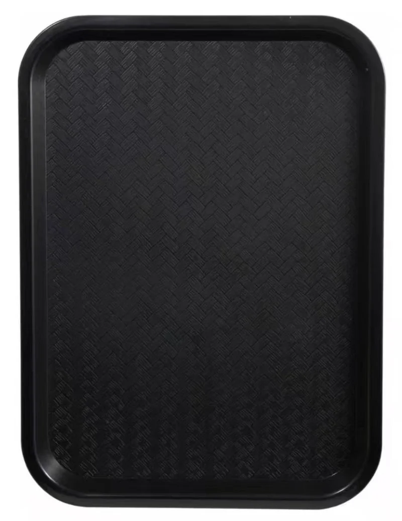 Sub-equip,PT-1418K,High Quality Plastic Fast Food Tray, 14"x 18", Black