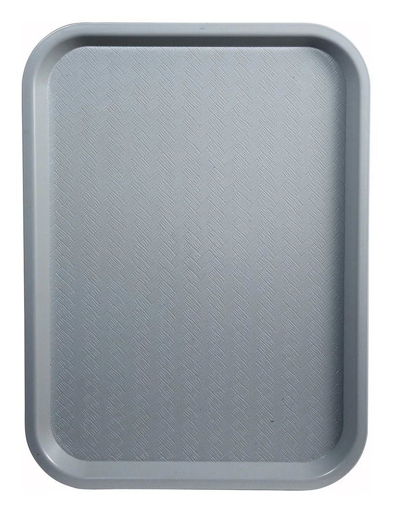 Sub-equip,PT-1216E,High Quality Plastic Fast Food Tray, 12"x 16", Grey