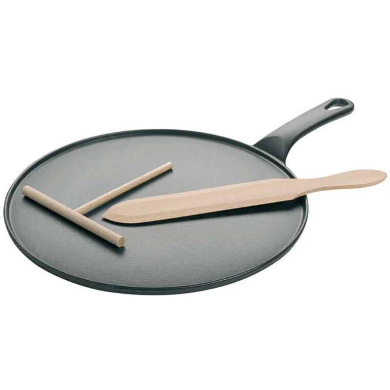 Crêpière en fonte 30 cm noire - LE CHASSEUR