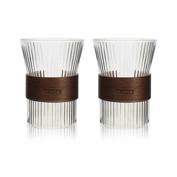 Set de 2 tasses Karl en verre borosilicate 325 ml Ogo