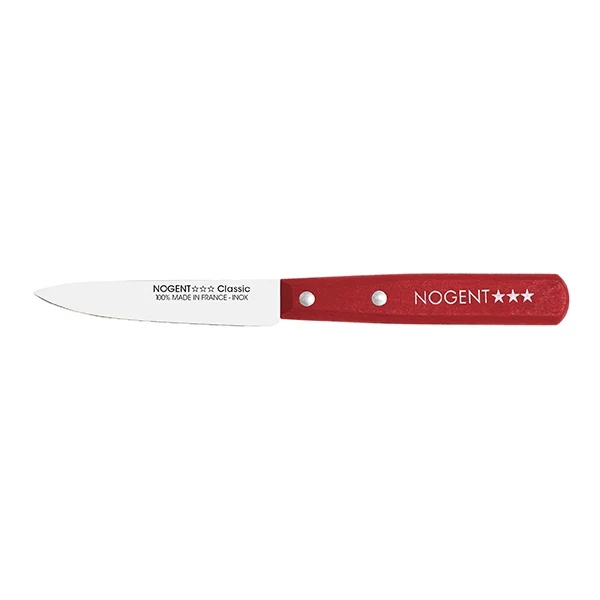 Couteau office classic 9 cm rouge Nogent