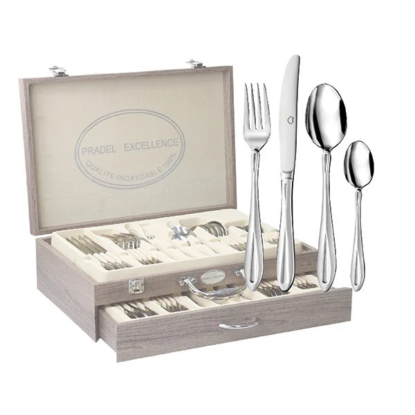 Ménagère 48 pièces Miroir inox Pradel Excellence