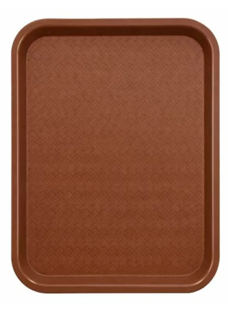Sub-equip,PT-1216LB,High Quality Plastic Fast Food Tray, 12"x 16", Light Brown