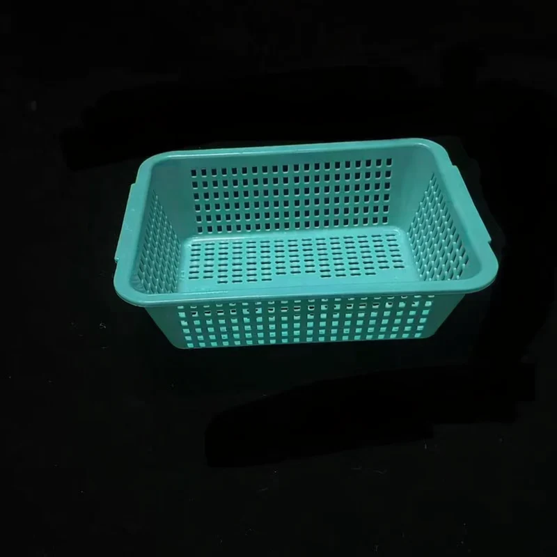 CHEFCO,FC074, Green Rectangular Vegetable Wash Basket (Large Grid)-10.6"Lx7.6"Wx3.3"H