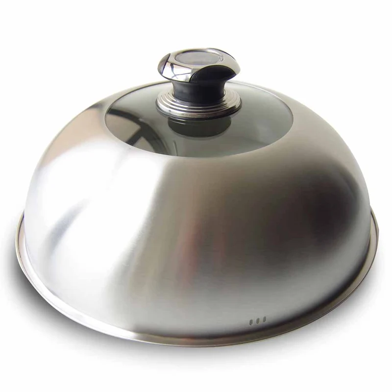 Cloche Inox thermomètre diamètre 33 cm - LE MARQUIER