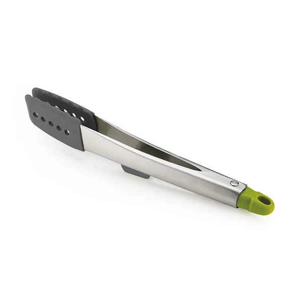 Pince en inox et silicone verrouillable avec reposoir Joseph Joseph