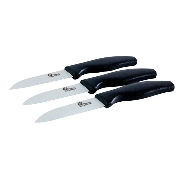 Set de 3 couteaux d’office en céramique 7,5 cm Essentiels Pradel Excellence