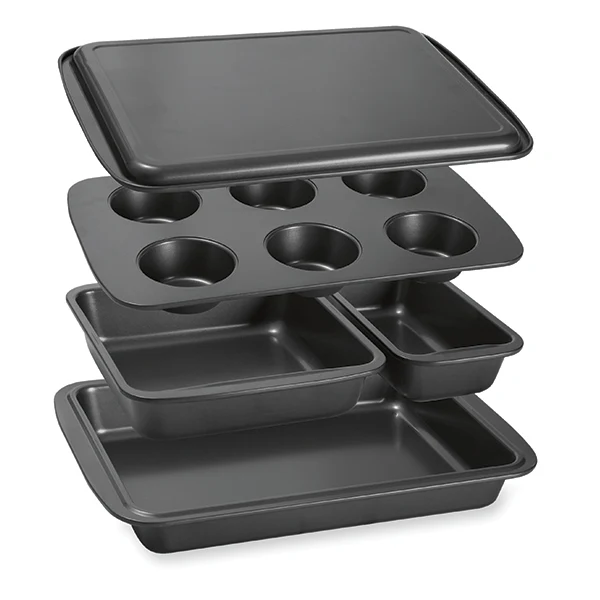 Set de 5 moules à gâteau empilables en acier antiadhérent Mathon