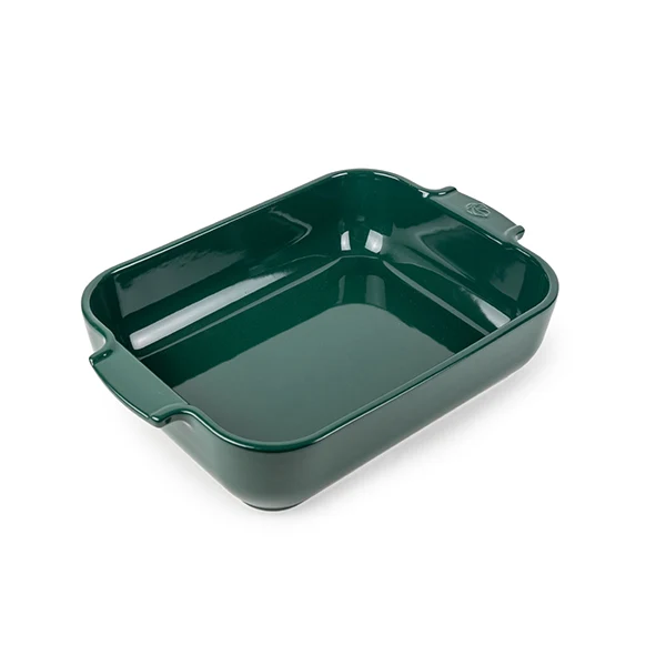 Plat à four céramique Appolia rectangulaire vert 32 cm Peugeot