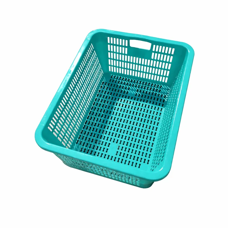 CHEFCO,FC030, Green Rectangular Vegetable Wash Basket with Cut-out Handle-25"Lx18.5"Wx7.9"H