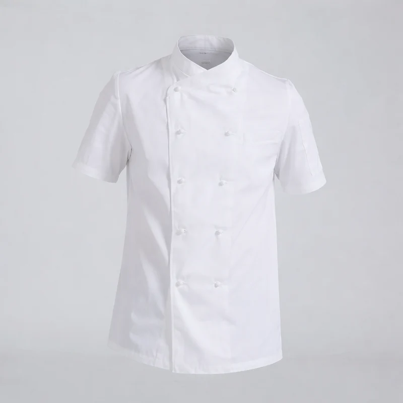 CHEFCO,WCC-1-3XL, Short-Sleeved White Chef Clothes