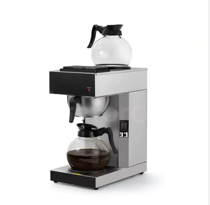Chefco CF-CCM-AW1U1D2, Stainless Steel 2.5L Pour over Coffee Brewer with 1 Warmer and 1 Upper
