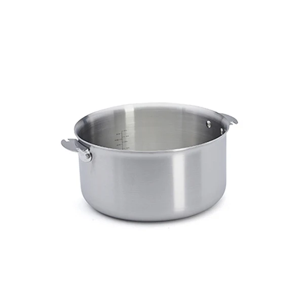 Casserole inox Alchimy Loqy sans manche 24 cm De Buyer