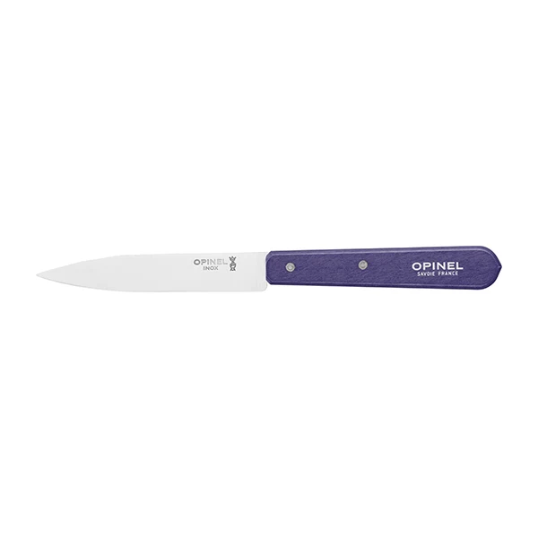 Couteau office N°112 lame lisse inox 10 cm violet Opinel