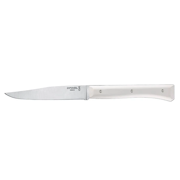 Coffret de 4 couteaux de table à lame lisse Facette blanc Opinel