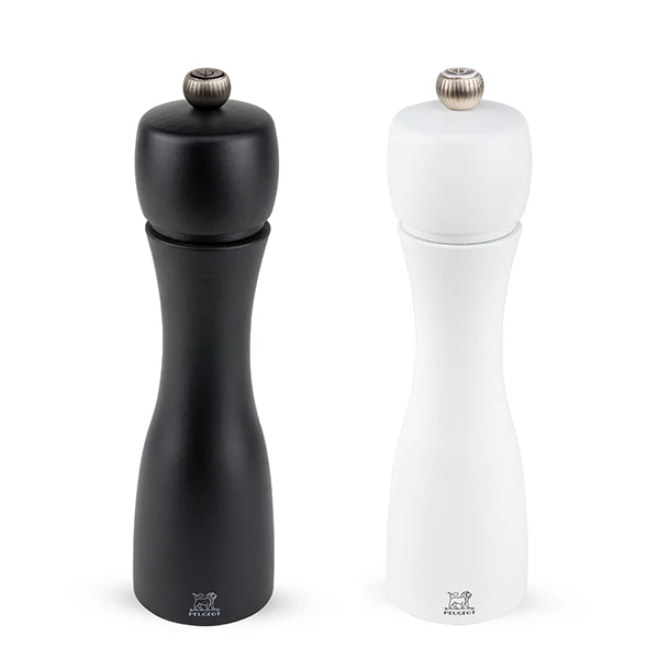 Duo moulins à poivre et sel Tahiti noir et blanc Peugeot