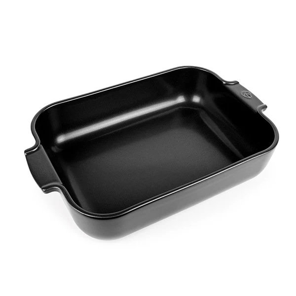 Plat à four céramique Appolia rectangulaire noir mat 36 cm Peugeot