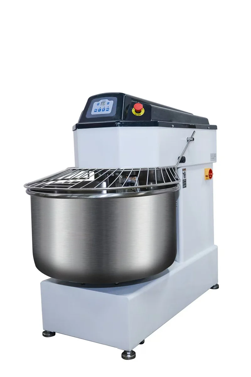 SM-140QT,70 Kg Kneading Capacity Commercial Spiral Mixer, Double Speed & Digital Timer, 208 V-3 Phase