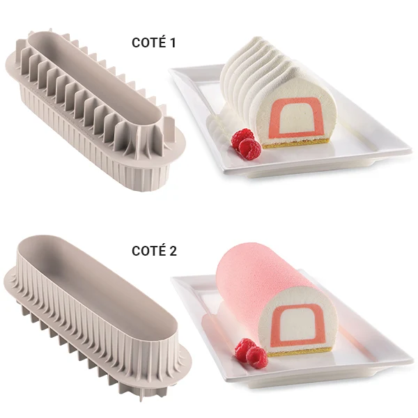 Moule à insert pour bûche avec 2 tailles Silikomart