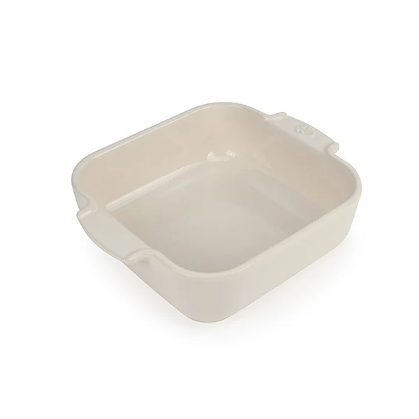 Plat à four céramique Appolia carré écru 21 cm Peugeot