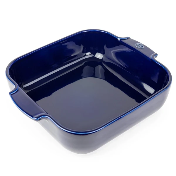 Plat à four céramique Appolia carré bleu 28 cm Peugeot