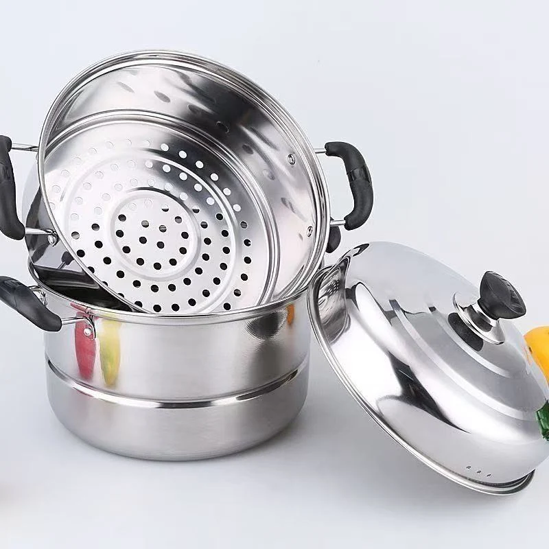 Sub-equip,SP-40, 40cm/15.7“ Stainless Steel Steamer 3Pcs/Set