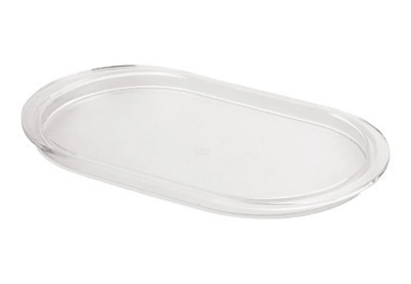 CHEFCO,JB-8049,Clear Polycarbonate Oval Condiment Plate(Large)