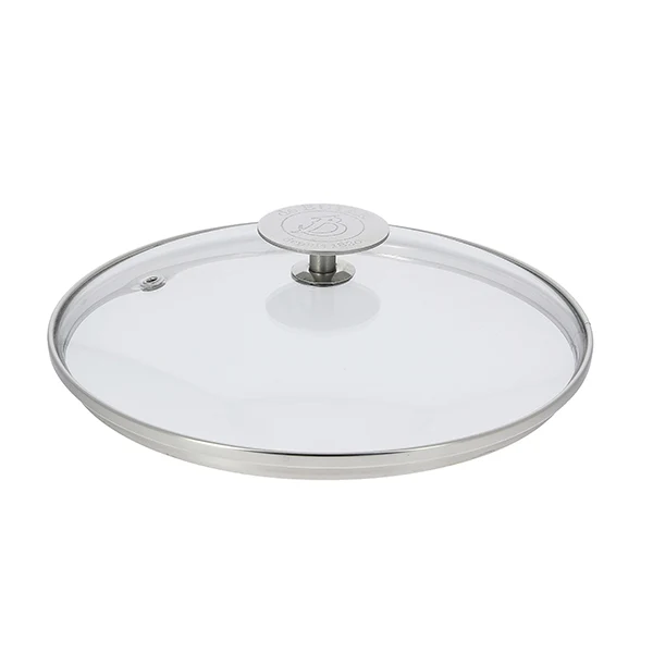 Couvercle en verre cerclé inox 18 cm De Buyer
