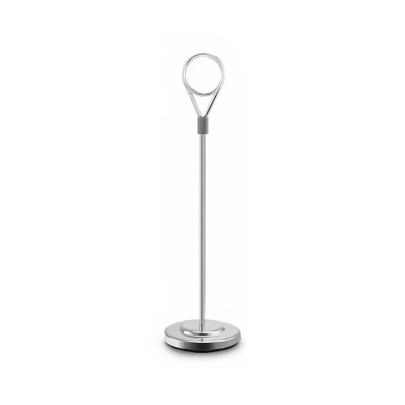 Chefco, TBH-18S, Silver Stainless Steel Table Number Holder, 18cm High