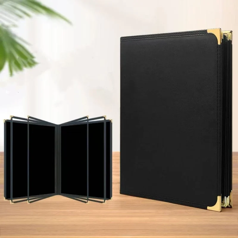 CHEFCO,PMCF-10K,Menu Cover, Four Pages, Black Cover Fits A4 paper,210X297MM