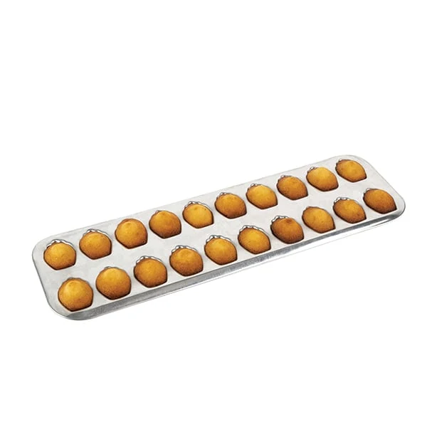 Plaque 20 madeleinettes en fer blanc Gobel