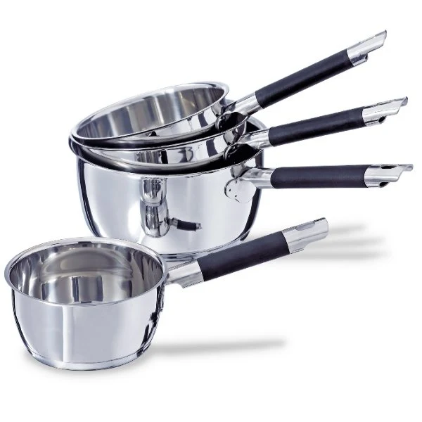 Set 4 casseroles inox Rapid Cook 14, 16, 18 et 20 cm Mathon