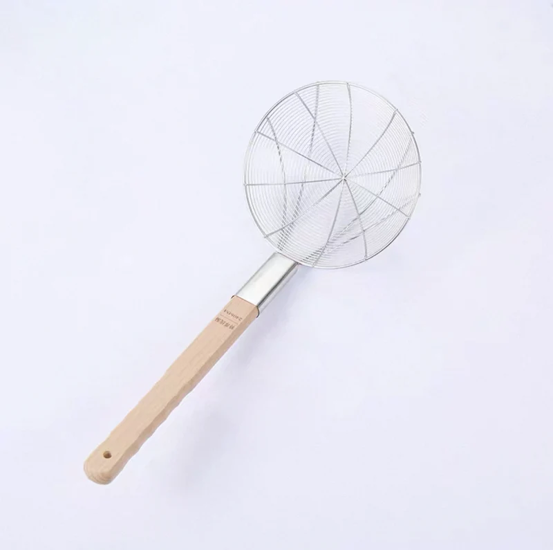 Chefco, 26cm Dia Reinforced Stainless Steel Strainer with Wood Handle (HHSW-26)