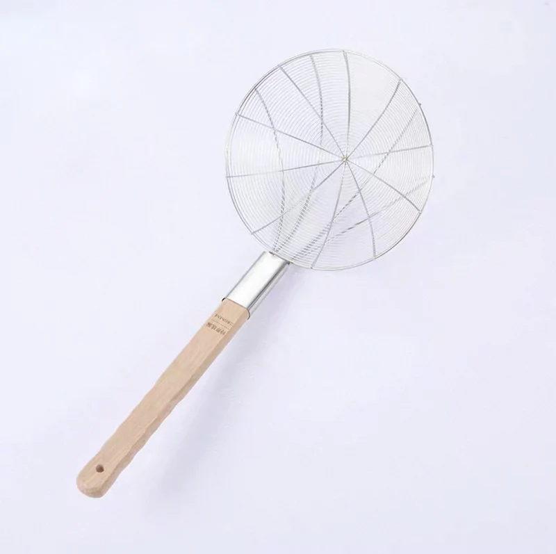 Chefco, 28cm Dia Reinforced Stainless Steel Strainer with Wood Handle (HHSW-28)