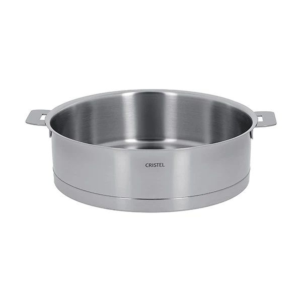 Sauteuse tout inox Strate sans manche 24 cm Cristel