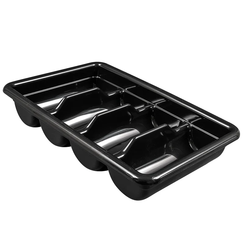 Jiwins 4-Compartment Cutlery Bin-black