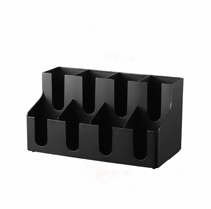 Chefco, JD-86231B,Black Beverage Station Organizer, 8 Compartments