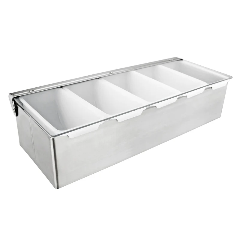 CHEFCO,CDH-5, Condiment Holder, 5 Compartment, S/S Base