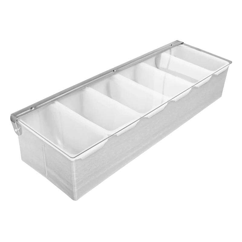 CHEFCO,CDH-6, Condiment Holder, 6 Compartment, S/S Base