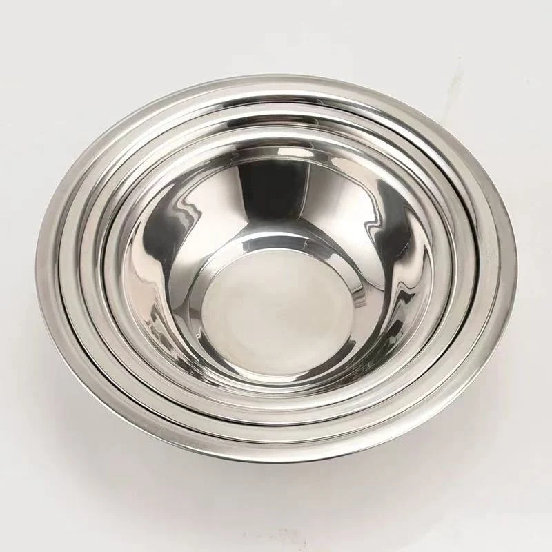 CHEFCO,141024, 70cm/27.6"Dia Shallow Stainless Steel Mixing Bowl