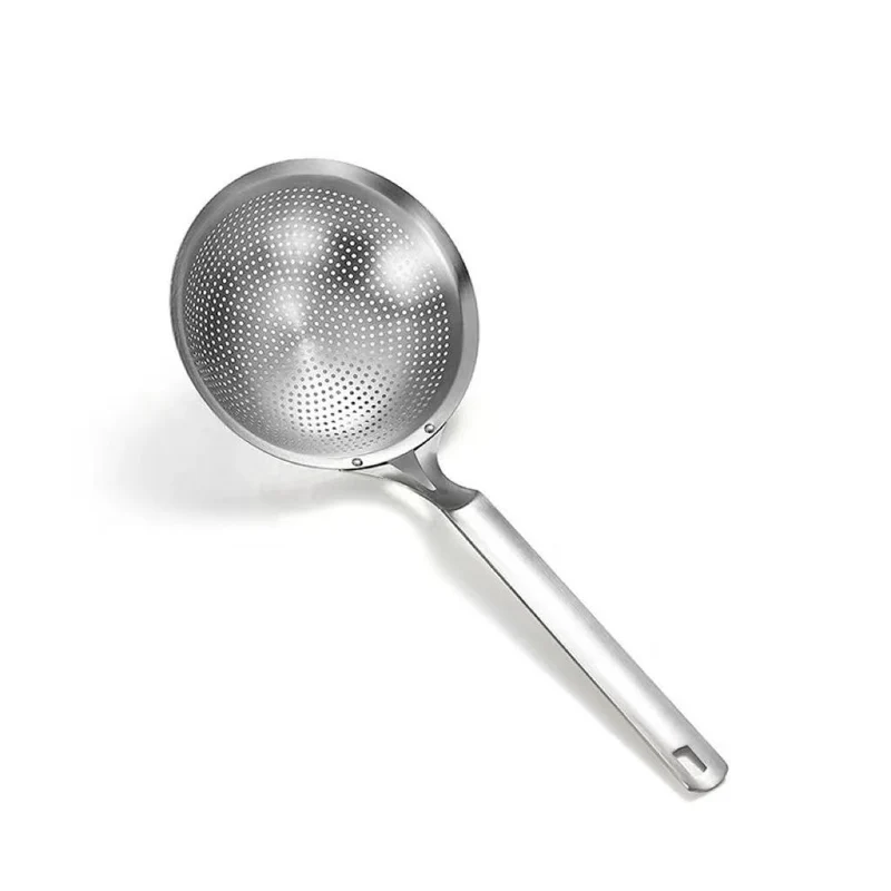 CHEFCO,SUS304-18, 18cm/7"Dia Stainless Steel Handheld Perforated Spoon Style Skimmer