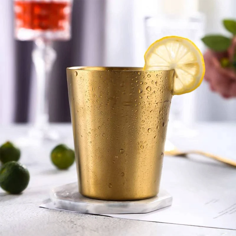 CHEFCO,SC-175G, 175ml Stainless Steel Double Wall Insulated Mug-Gold