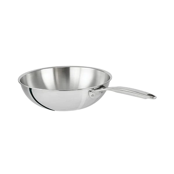 Wok tout inox Castel'Pro 28 cm Cristel