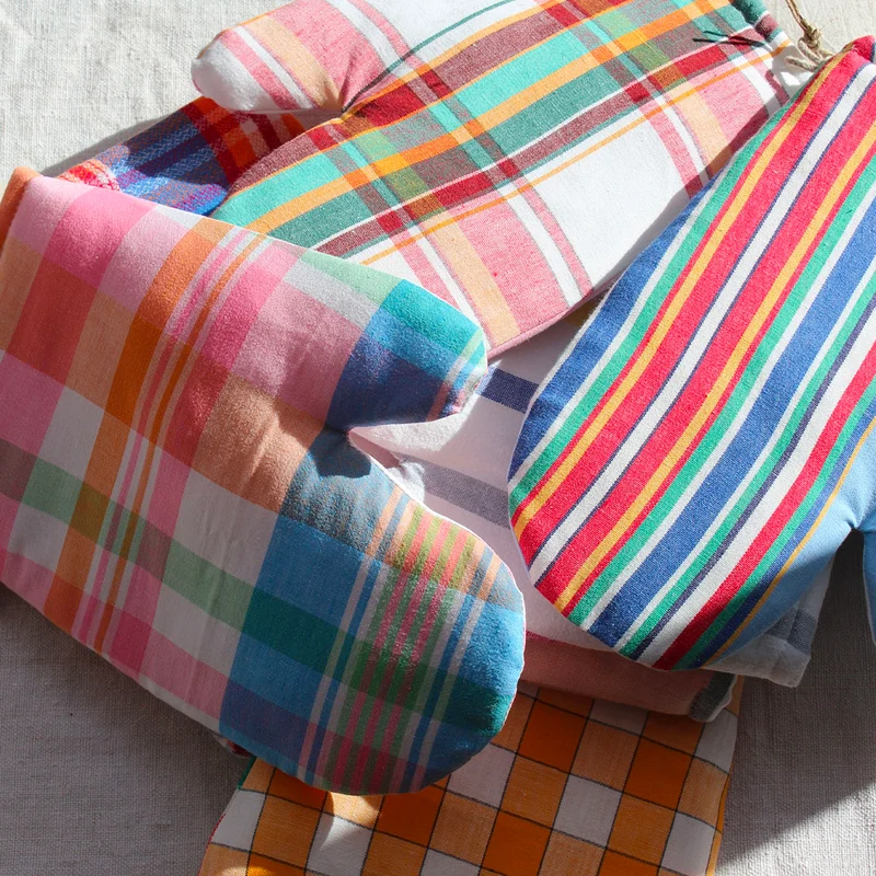 Gant de cuisine coloré upcyclé