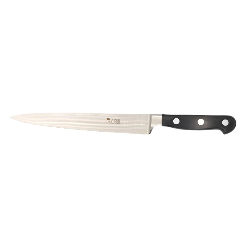 Couteau Filet de Sole Forgé Noir - Au Sabot