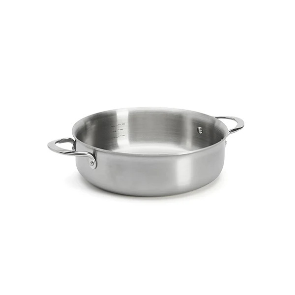 Sautoir droit tout inox Alchimy 24 cm De Buyer