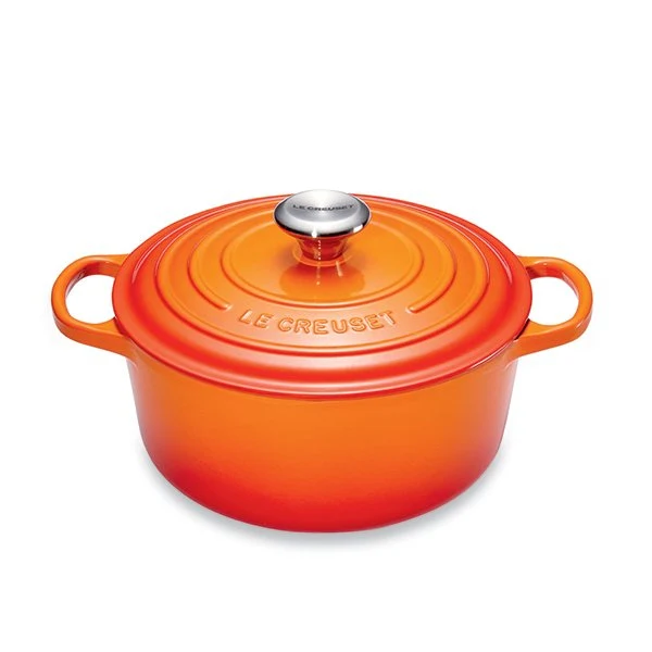 Cocotte fonte rond 24 cm volcanique Le Creuset
