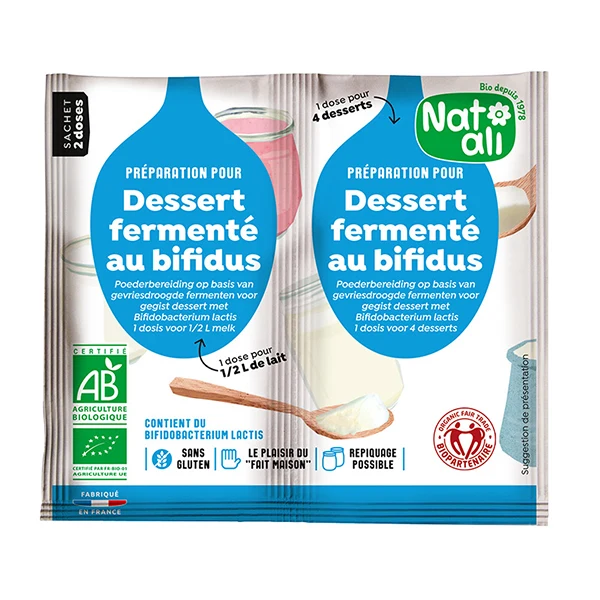 Préparation pour dessert fermenté au Bifidus Nat-ali