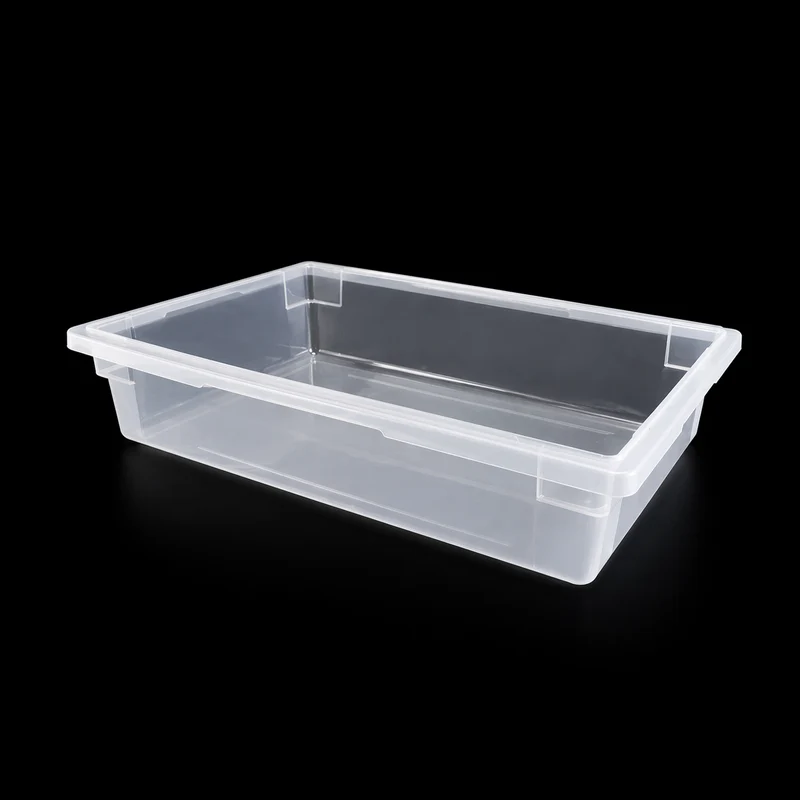 Sub-equip,FB-18266T,White Translucent Polypropylene Food Storage Box, Full Size,9 Gallon/33L, 25.4x17.5"x6"H