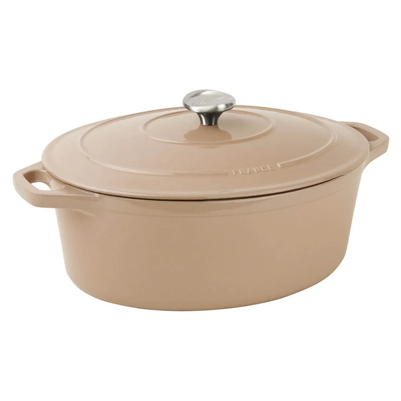 Cocotte Mijoteuse Fonte ovale beige Le Chasseur Invicta